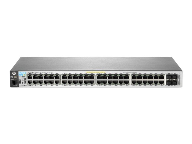 HPE J9772A Aruba 2530-48G-PoE+ 4SFP 370W 48 ports Managed Rack-Mountable Switch