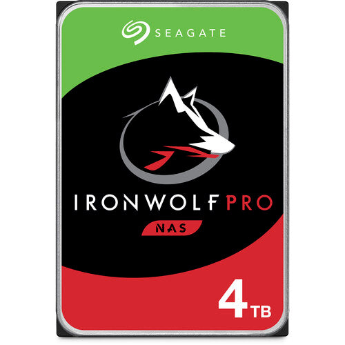 Seagate 4TB IronWolf Pro 7200 rpm SATA III 3.5" Internal NAS HDD CMR (ST4000NT001)