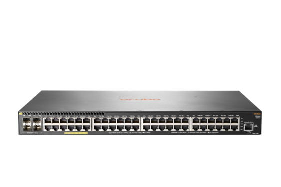 HPE Aruba 2930F 48-Port POE+ Switch with 4 SFP+ Ports and 740W Power Supply