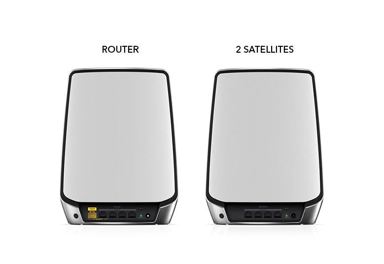 Orbi Tri-band Mesh WiFi 6 System, 6Gbps Router + 2 Satellites