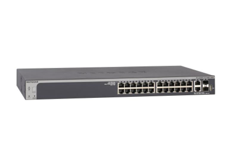 28-Port Gigabit Stackable Smart Switch with 2-Port 10G Copper and 2-Port 10G SFP+