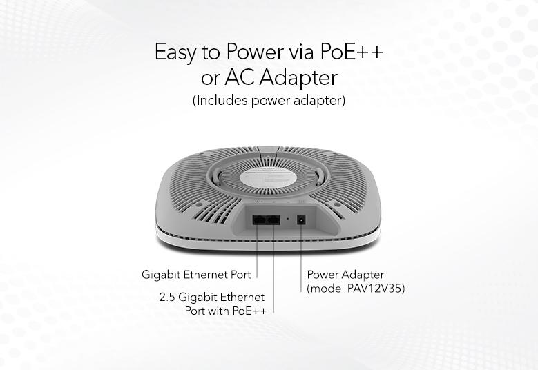 AXE7800 Tri-Band WiFi 6E Access Point with Power Adapter